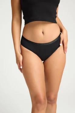 Braga menstrual clásica bambú negra absorción ligera moderada
