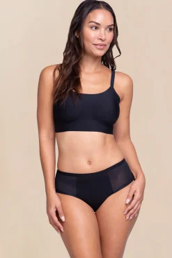 Braga menstrual con malla negra – Absorción fuerte
