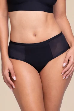 Braga menstrual con malla negra – Absorción fuerte