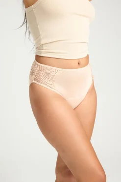 Braga menstrual encaje bambú negra absorción moderada abundante