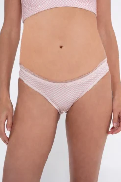 Braga premamá canalé estampado vichy