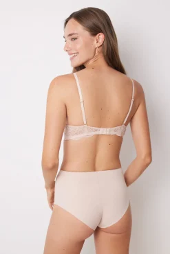 Braga reductora alta nude encaje