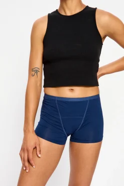 Braga short menstrual clásica bambú Le Mer Blue Moderada