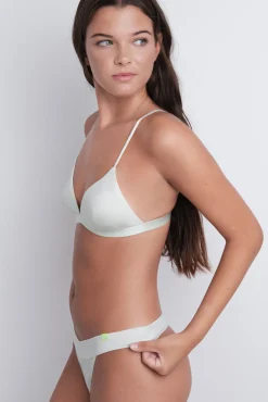 Braga tanga microfibra brillo verde