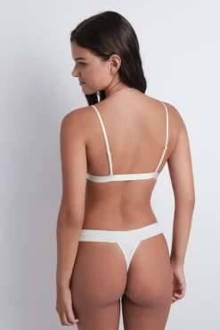 Braga tanga microfibra brillo verde