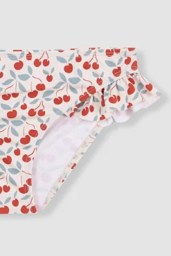 Braguita de estampado cerezas blanco