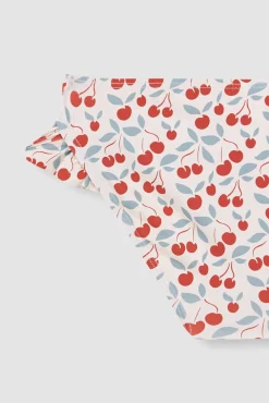 Braguita de estampado cerezas blanco