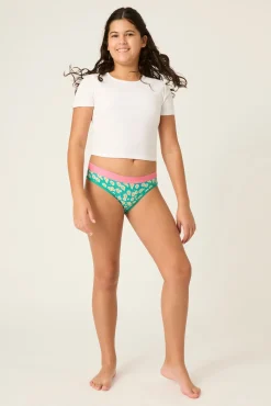 Braguita menstrual adolescente hipster algodón orgánico Daisy Chain Pink absorción moderada abundante