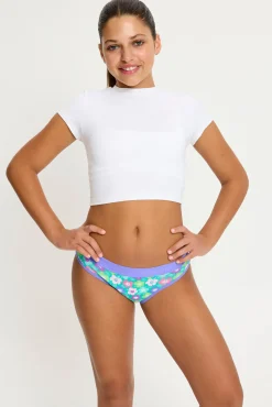 Braguita menstrual adolescente flujo Súper Playful Petal Green