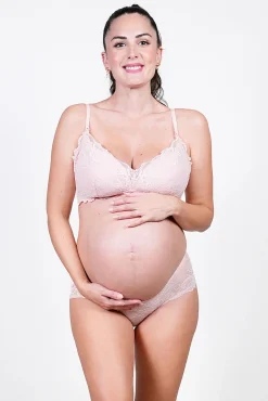Braguita premamá de encaje