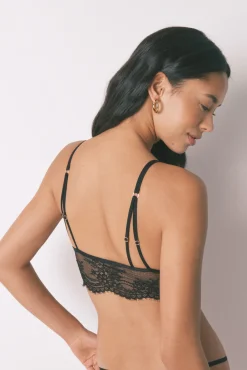 Bralette encaje espalda especial negro