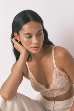 Bralette encaje espalda especial rosa