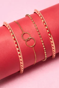 Brazalete Amour Baño Oro