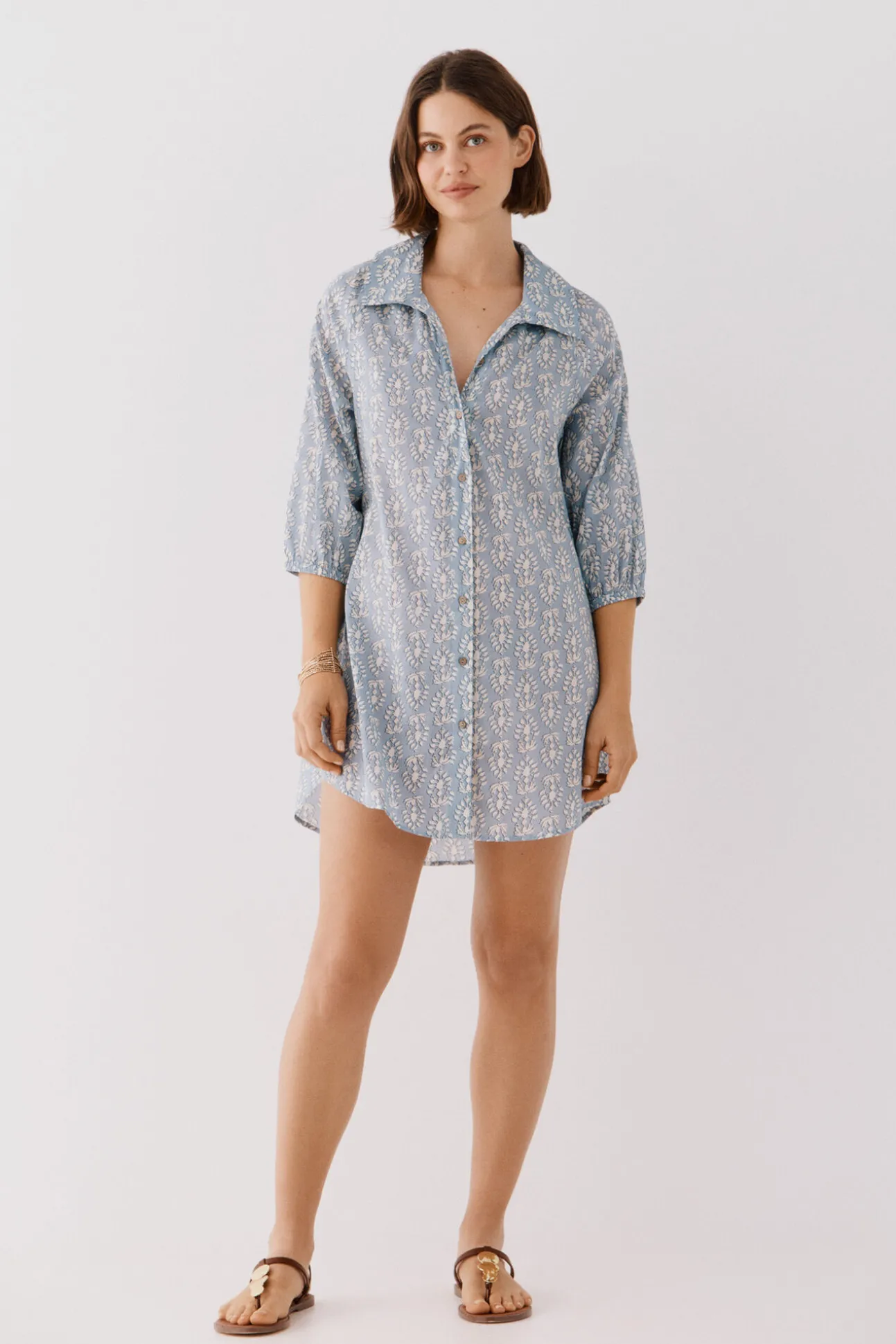 Caftán túnica estampado