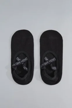 Calcetines algodón zapatilla ballet negra