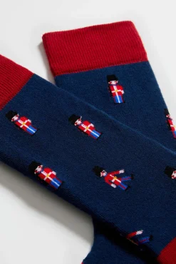 Calcetines altos estampado gatos algodón orgánico