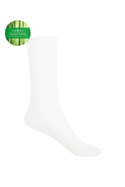 Calcetines de bambú de canalé puño no aprieta