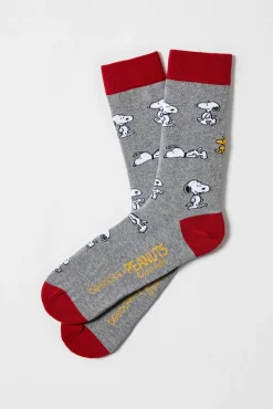 Calcetines de hombre altos Besocks de algodón orgánico color gris