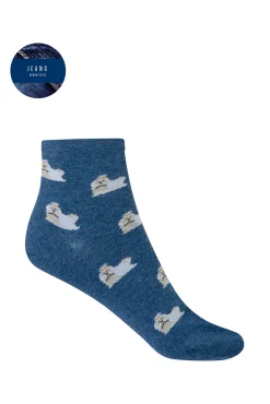 Calcetines de viscosa bichón maltés