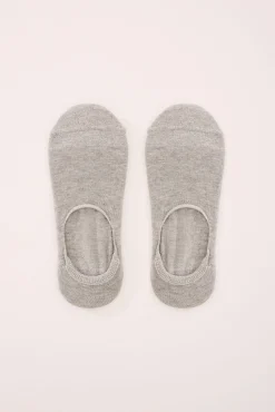 Calcetines invisibles gris lurex