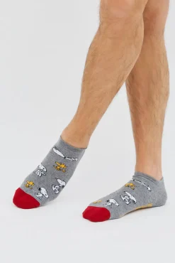 Calcetines tobilleros Besocks de algodón orgánico color gris