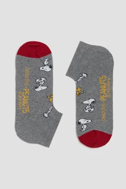 Calcetines tobilleros Besocks de algodón orgánico color gris