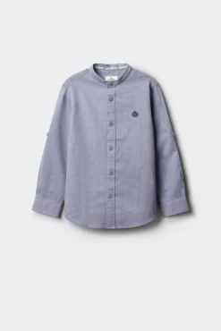 Camisa estructura cuello mao niño