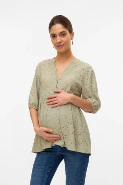 Camisa fluida maternity y lactancia