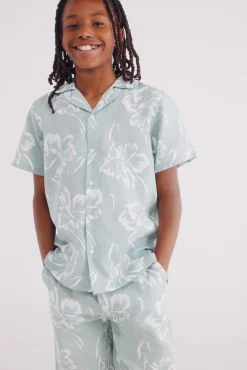 Camisa hawaiana niño