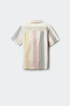 Camisa manga corta rayas niño
