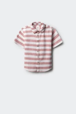 Camisa manga corta rayas niño