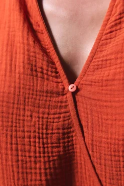 Camisa playa naranja