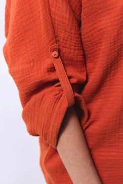 Camisa playa naranja
