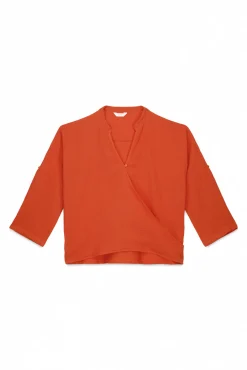 Camisa playa naranja