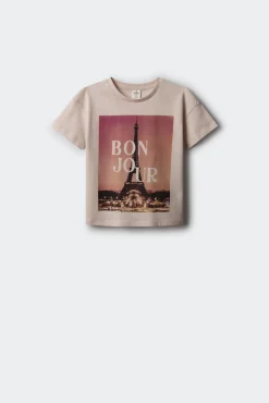 Camiseta Bonjour niña