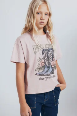 Camiseta botas cowboy niña