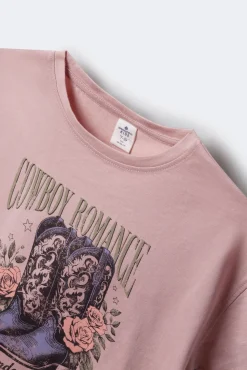 Camiseta botas cowboy niña