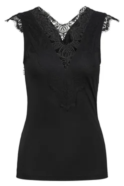 Camiseta básica detalle lencero