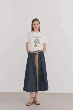 Camiseta básica estampado posicional