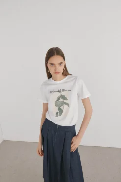 Camiseta básica estampado posicional
