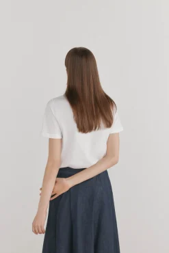 Camiseta básica estampado posicional