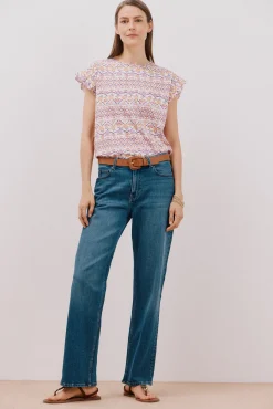 Camiseta básica volante