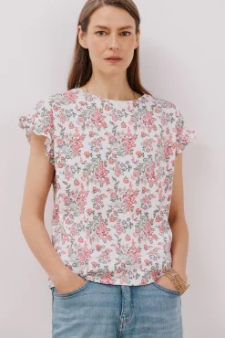 Camiseta básica volante