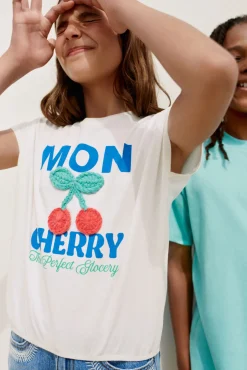 Camiseta cereza niña