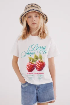 Camiseta cereza niña