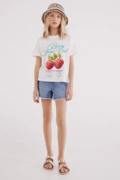 Camiseta cereza niña