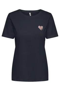 Camiseta con detalle de manga corta