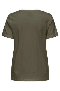 Camiseta con estampado y manga corta