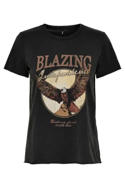 Camiseta con estampado y manga corta