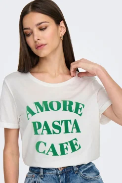 Camiseta con lettering